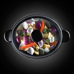 Russell Hobbs Cook 22740-56 Slow Cooker, 160 W, 3.5 L, 2 programs, Keep Warm function, Stainless steel