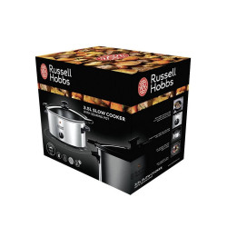 Slow Cooker Russell Hobbs Cook 22740-56, 160 W, 3,5 l, 2 programe, Pastreaza caldura, Inox