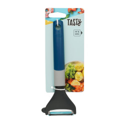 Tasty 678020 Peeler, Soft-touch handle, 19 cm, Stainless steel, Blue