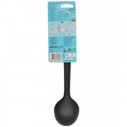 Tasty 678062 Serving Spoon with Scale, Soft Handle, 34 cm, Plastic, Blue