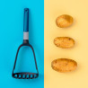 Tasty 678066 Potato Press, 2-in-1, Soft Grip, 31 cm, Plastic, Blue