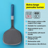 Tasty 678067 Pancake Spatula, Soft Handle, 34 cm, Plastic, Blue