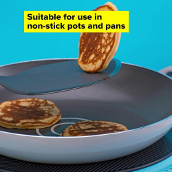 Tasty 678067 Pancake Spatula, Soft Handle, 34 cm, Plastic, Blue