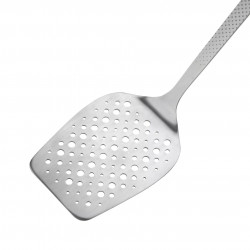 Lyukas spatula Tasty 678160, szögletes elülső perem, 33cm, rozsdamentes acél, ezüst