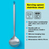 Tasty 678162 Serving Spoon, Comfortable modern handle, 30 cm, Stainless steel, Silver