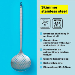 Tasty 678164 Stirring Spoon, Comfortable modern handle, 31 cm, Stainless steel, Silver