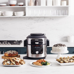 Ninja 12-in-1 OL650EU Multicooker, 1460W, 7.5 L, SmartLid, Non-stick coating, Multifunctional, Stainless Steel/Black