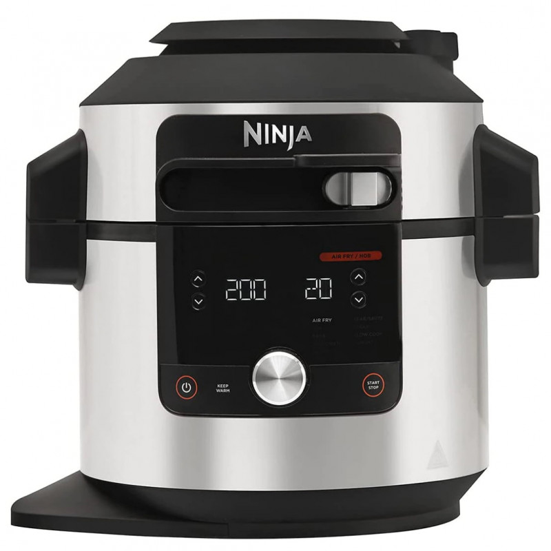 Мултикукър Ninja OL650EU, 1460W, 7.5 л, 12в1, SmartLid, Незалепващо покритие, Многофункционален, Инокс/черен