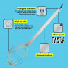 Tasty 678166 Stirrer, Comfortable modern handle, 28 cm, Stainless steel, Silver