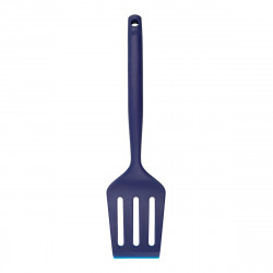 Spatula Tasty 678200, Margine frontala inclinata, Maner moale, 33 cm, Silicon, Albastru