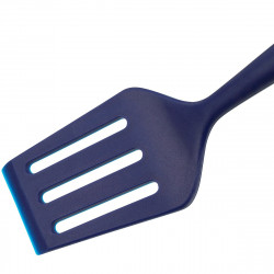 Spatula Tasty 678200, Szögletes elülső perem, Puha nyél, 33 cm, Szilikon, Kék