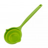 Tasty 678203 Folding Ladle, Two Spouts, Soft Handle, 33.5 cm, Silicone, Green