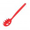 Tasty 678205 Spaghetti Spoon, Portion Holes, Soft Handle, 32.5 cm, Silicone, Red
