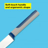 Tasty 678241 Utility Knife, Soft-Grip Handle, 11.5 cm, Stainless Steel, Blue