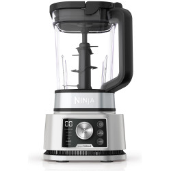 Ninja Foodi Power Nutri 3 az 1-ben turmixgép intelligens nyomatékmotorral és 6 Auto-IQ programmal, CB350EU 1200 W, 2,1 literes tál, 700 ml-es csésze és 400 ml-es tál, fekete/ezüst