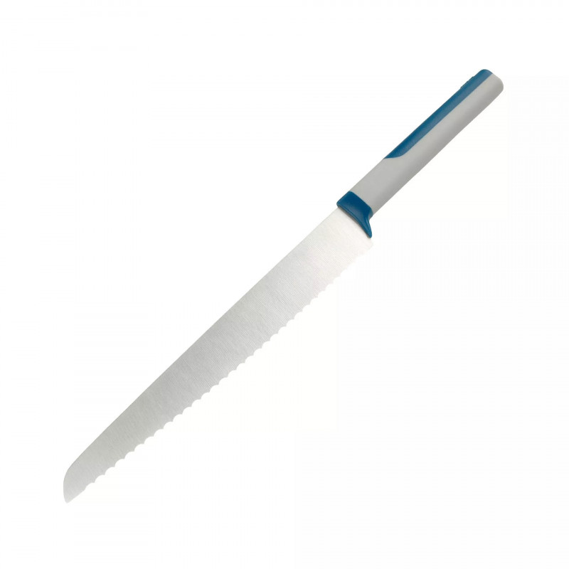 Tasty 678246 Bread Knife, Soft-Grip Handle, 20 cm, Stainless Steel, Blue