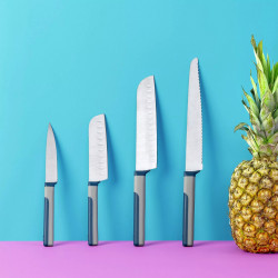 Tasty 678246 Bread Knife, Soft-Grip Handle, 20 cm, Stainless Steel, Blue