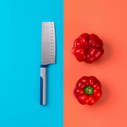 Tasty 678247 Knife, Soft-grip handle, 15 cm, Stainless steel, Blue