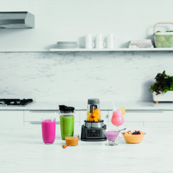Ninja CB100EU 2-in-1 Blender, 1100W, 700/400 ml, Smart Torque, Auto-iQ, Ice Crushing, Stainless Steel