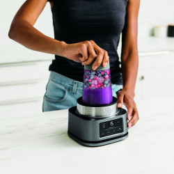 Ninja CB100EU 2-in-1 Blender, 1100W, 700/400 ml, Smart Torque, Auto-iQ, Ice Crushing, Stainless Steel