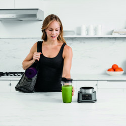 Ninja CB100EU 2-in-1 Blender, 1100W, 700/400 ml, Smart Torque, Auto-iQ, Ice Crushing, Stainless Steel