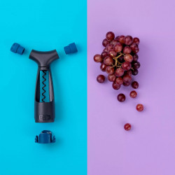 Tasty 678384 Multifunctional Corkscrew, Stainless Steel, Blue