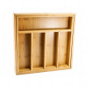 Kinghoff KH 1218 Bamboo Cutlery Divider, 52 x 31 x 5 cm, Brown