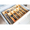 Kinghoff KH 1218 Bamboo Cutlery Divider, 52 x 31 x 5 cm, Brown