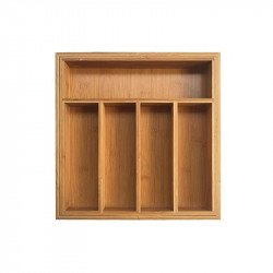 Kinghoff KH 1218 Bamboo Cutlery Divider, 52 x 31 x 5 cm, Brown
