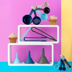 Set of 3 Tasty 678389 Serving Tongs, 3 sizes, Plastic, Multicolor