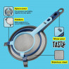 Tasty 678401 3-Piece Strainer Set, 3 Sizes, Stainless Steel, Multicolor