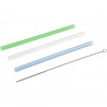 12 straws + Tasty brush 678414, 1 x 20 cm, Plastic, Multicolor