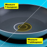 Тиган Tasty 678513, 24 см, Система за дозиране на олио, Алуминий, Незалепващо покритие, Син