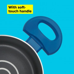 Tasty 678538 Saucepan, 16 cm, 1.5 L, Oil Dispenser, Aluminum, Non-stick Coating, Blue
