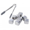 Klausberg KB 7651 Stainless Steel Ice Cubes with Tongs and Holder, 8-piece set, Reusable, Stainless Steel