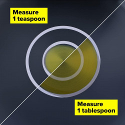 Tasty 678540 Saucepan, 24 cm, 5 L, Oil Dispenser, Aluminum, Non-stick Coating, Blue