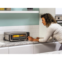 Ninja SP101EU Foodi 8-in-1 Multifunction Oven, 2400W, 10L, Air Fry/Roast/Bake/Toast, Compact, Stainless Steel