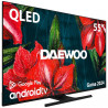 TV Daewoo D55DH55UQMS, ANDROID TV, 3840x2160 UHD-4K, QLED, 55 hüvelyk, 139 cm, Fekete