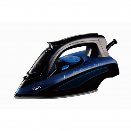 Oliver Voltz OV51050J Iron, 3000W, 440 ml, Ceramic, Anti-drip system, Anti-scale, Black/Blue