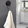 Metalife MGS-700 Towel Hook Sticker, 1 hook, 7 x 7 x 18.5 cm, Black