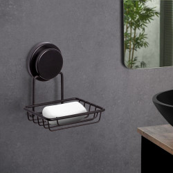 Metalife MGS-704 Soap Dish, 13 x 10 x 9 cm, Black