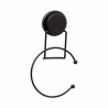 Metalife MGS-707 Towel Hook, Ring, 25 x 15 x 4.5 cm, Black