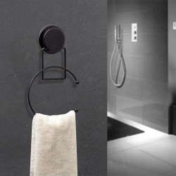 Metalife MGS-707 Towel Hook, Ring, 25 x 15 x 4.5 cm, Black