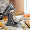 Mixer planetar Artisan Elegance KitchenAid 5KSM185PSEMS, 300W, 4,8 l, Direct drive, 10 viteze, Inox