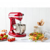 Планетарен миксер Artisan Elegance KitchenAid 5KSM185PSEER, 300W, 4.8 л, Direct drive, 10 скорости, Червен