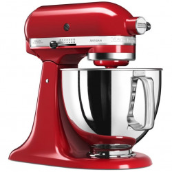 Планетарен миксер Artisan Elegance KitchenAid 5KSM125EER, 300 W, 4.8 л, Direct drive, 10 скорости, Empire red