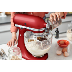 Mixer planetar Artisan Elegance KitchenAid 5KSM125EER, 300 W, 4,8 l, Direct drive, 10 viteze, Empire red