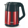 Rosberg R51230S Double-Walled Electric Kettle, 1500W, 1.8L, Stainless Steel, Auto Shut-Off, Red/Black