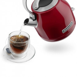 Електрическа кана KitchenAid 5KEK1222EER, 2200 W, 1.25 л, Филтър срещу варовик, Автоматично изключване, Empire red