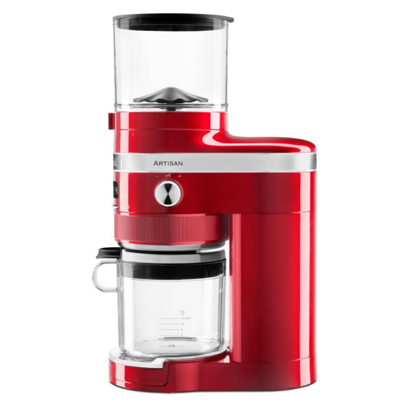 Електрическа кафемелачка Artisan KitchenAid 5KCG8433ECA, 150W, 340 g, 70 степени на смилане, Автоматично изключване, Apple Candy Red